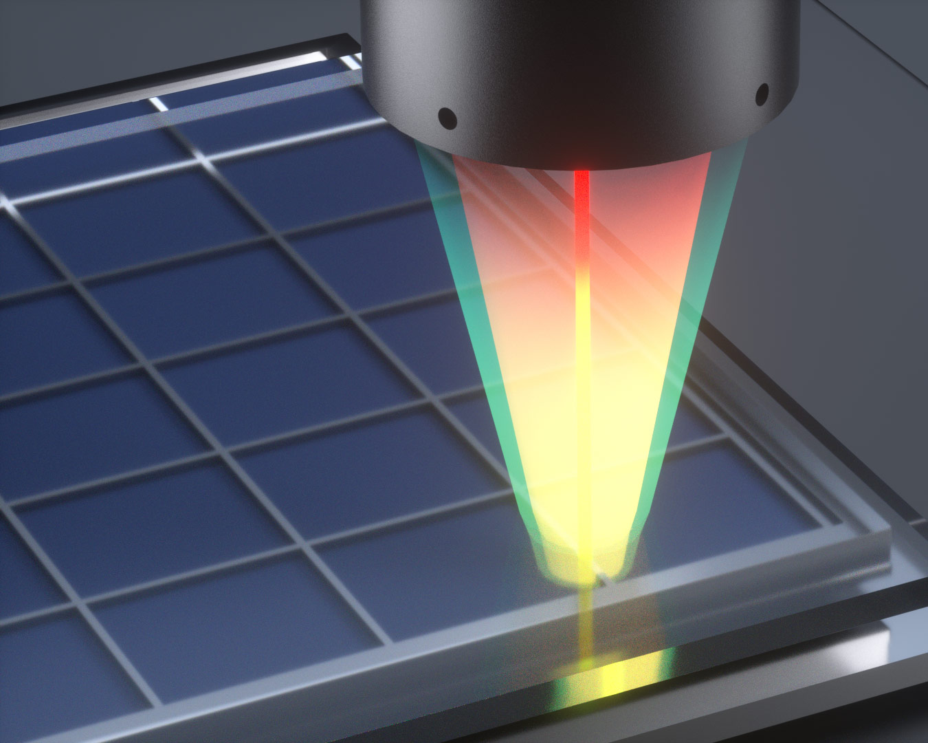 點(diǎn)光譜測量太陽能電池板間隙